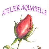 ATELIER AQUARELLE BOUTON DE ROSE - AVAILLES-EN-CHATELLERAULT